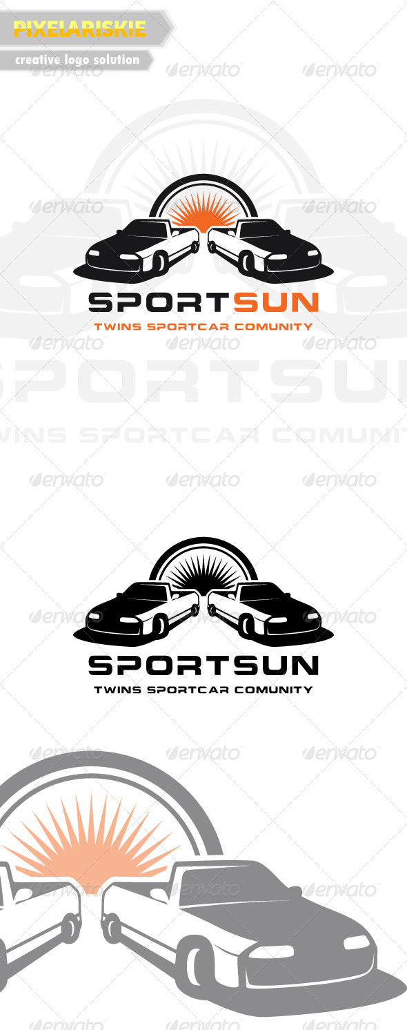 Twin Car Automotive Logo - Objects Logo Templates