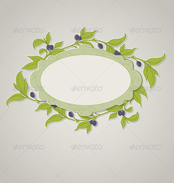 Green Olive Banner - Food Objects