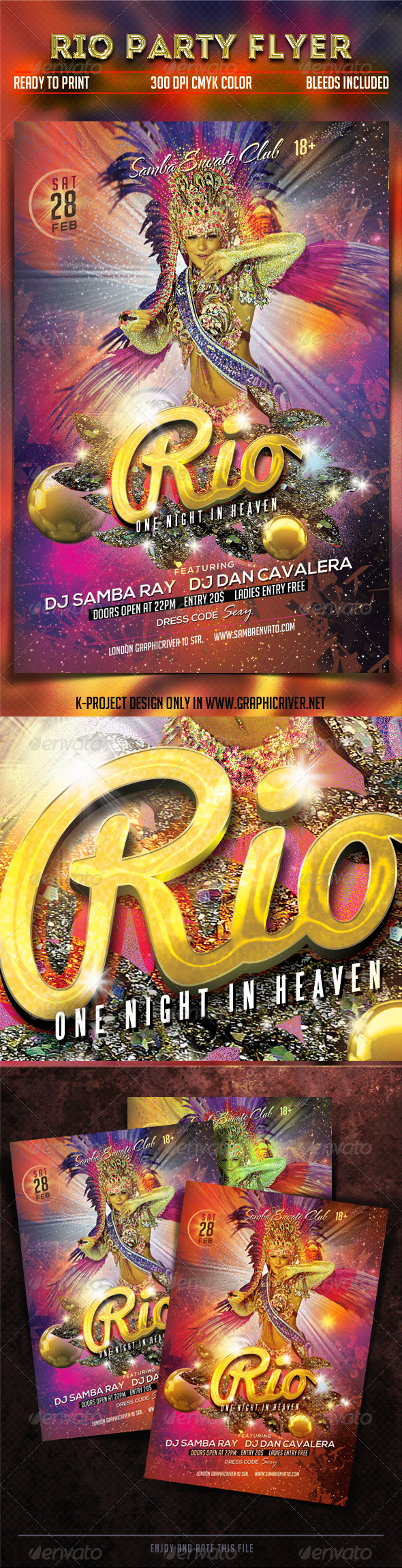 Rio Party Flyer - Clubs & Parties Events