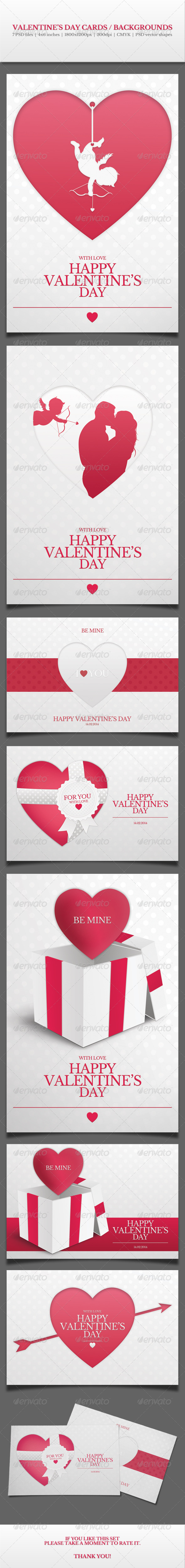 Valentine's Day Cards / Backgrounds Vol.1 - Miscellaneous Backgrounds
