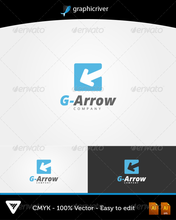 G-Arrow Logo - Logo Templates
