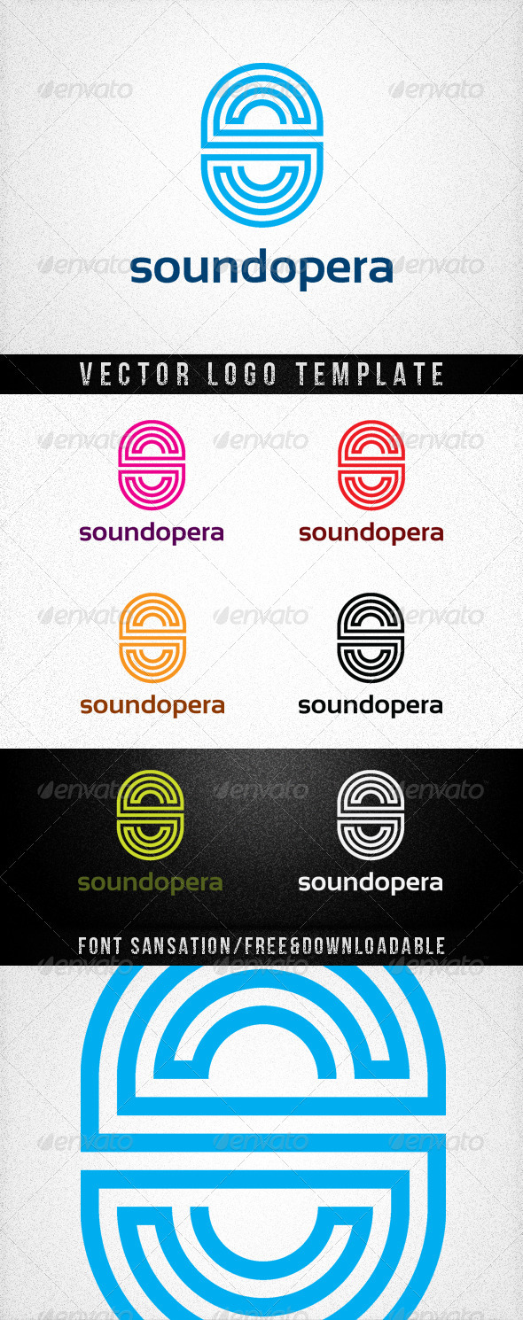 SOUNDOPERA - Letters Logo Templates