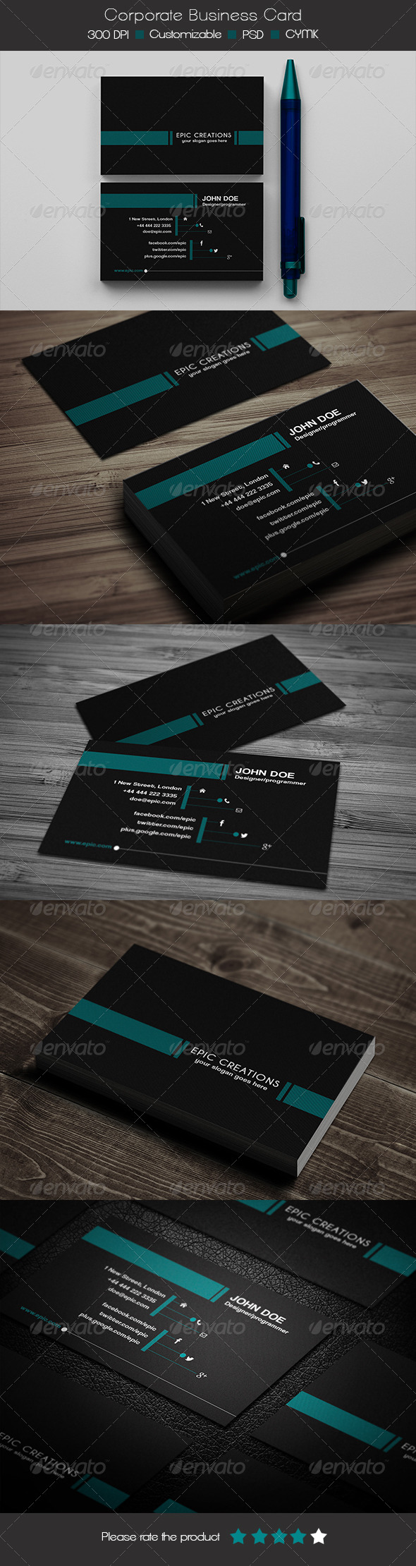 Corporate Business Card - Corporate Business Cards
