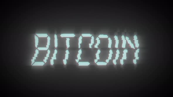 Bitcoin Inscription on a Black Background alt