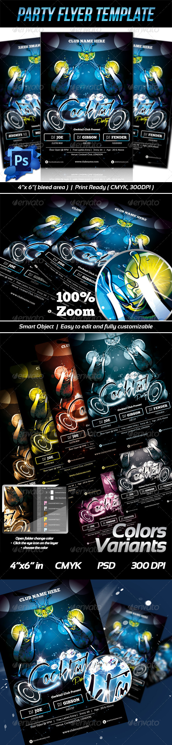 Cocktail Party Flyer Templates - Events Flyers