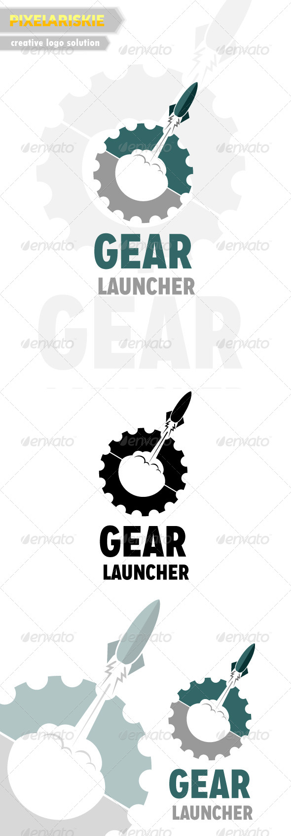 Gear Launcher Logo - Objects Logo Templates