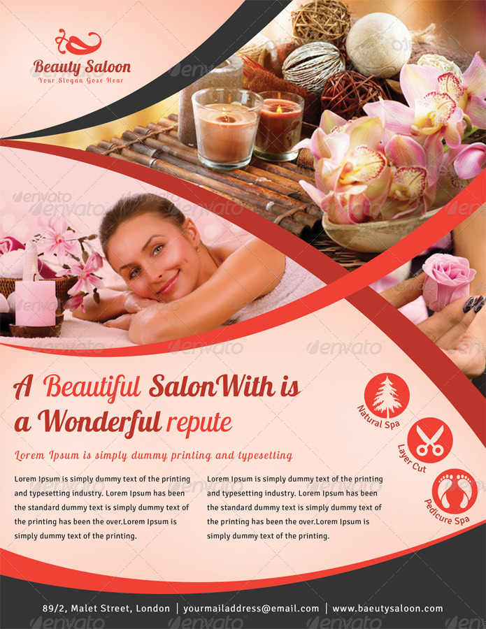 spa beauty saloon flyer volume 12 by dotnpix graphicriver beauty spa flyers