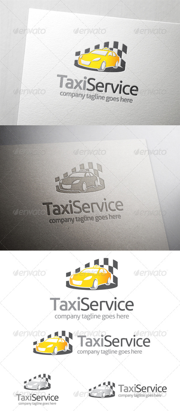 Taxi Service Logo - Objects Logo Templates