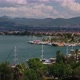 Mountains Sea Boats And Marina Aerial View - VideoHive Item for Sale