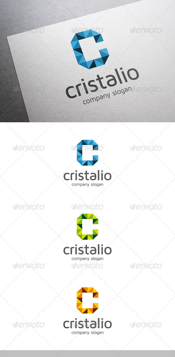 Cristalio C Letter Logo - Letters Logo Templates