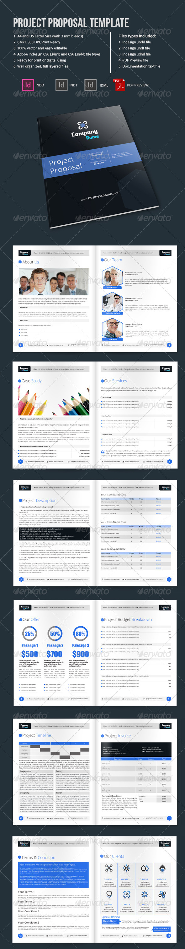 Project Proposal Template - Proposals & Invoices Stationery