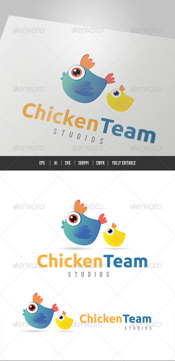 Chicken Team - Animals Logo Templates