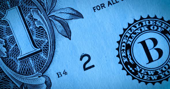 Animation Background of the Stop Movement of the One Dollars. alt
