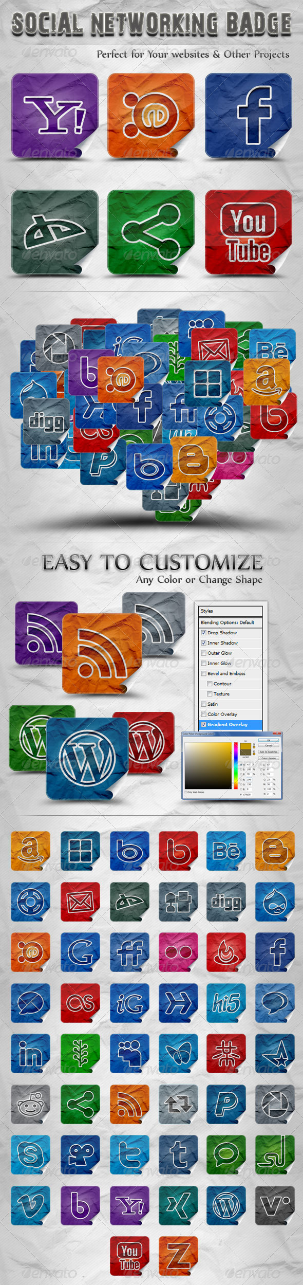 50 Social Networking Badge