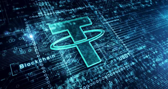 Tether symbol digital cryptocurrency alt