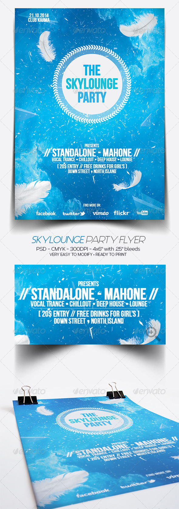 SkyLounge Party Flyer - Clubs & Parties Events