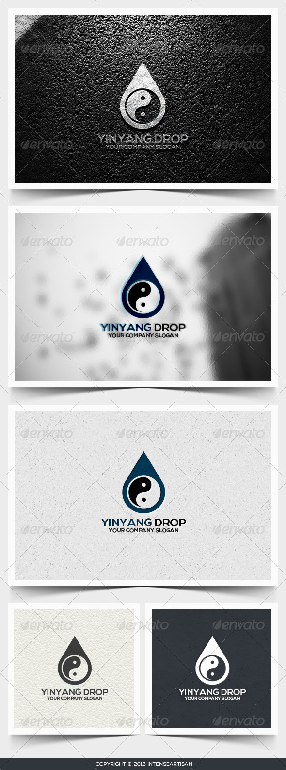 Yinyang Drop Logo Template - Symbols Logo Templates