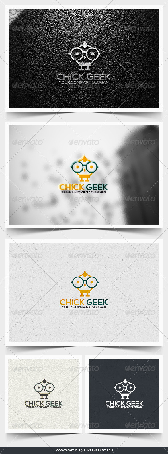 Chick Geek Logo Template - Animals Logo Templates