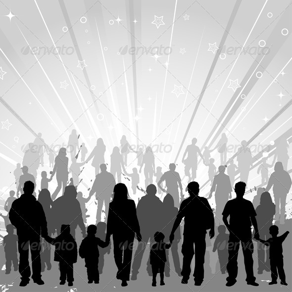 Collect family silhouettes