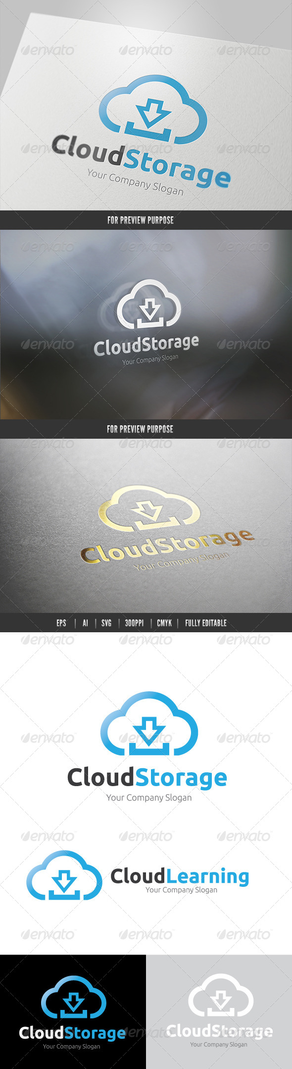 Cloud Storage - Nature Logo Templates