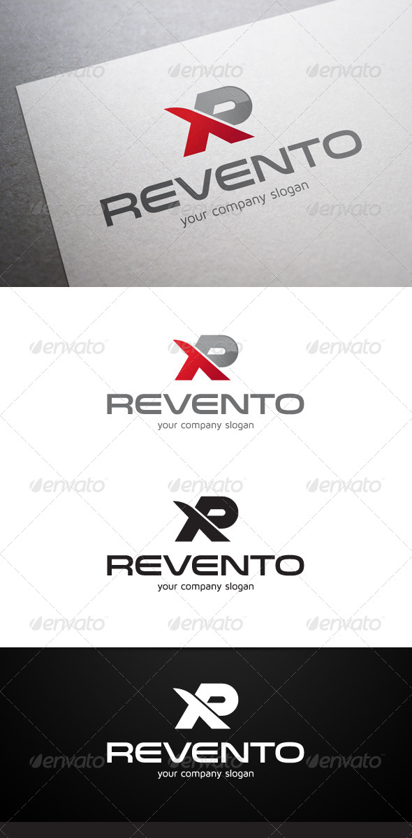 Revento R Letter Logo - Letters Logo Templates