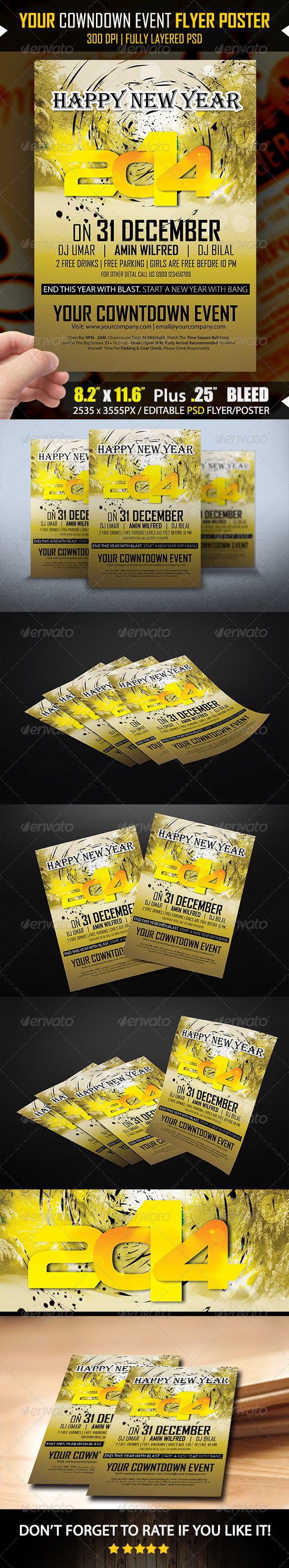 New Year Party Flyer-Template v04 - Clubs & Parties Events