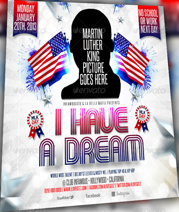MLK Day - Flyers Print Templates