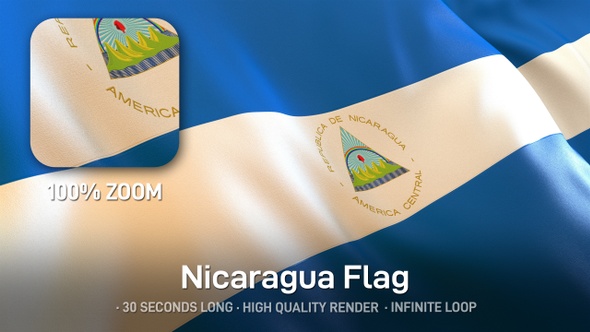Nicaragua Flag alt