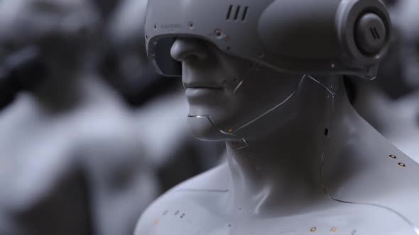 an unstoppable army of robots going on a mission alt