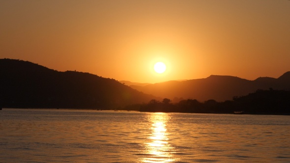 Sunset View from The Sea to The Hills alt