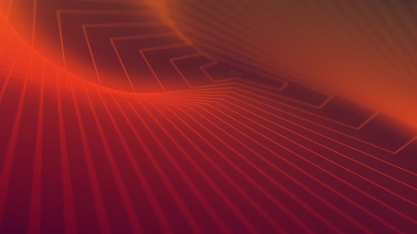 Loopable abstract digital neon geometric tunnel background alt