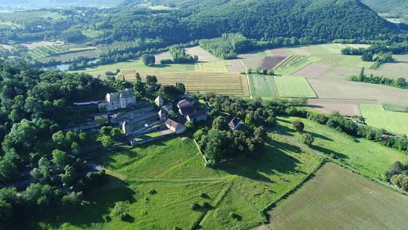 The castel valley in Perigord in France alt