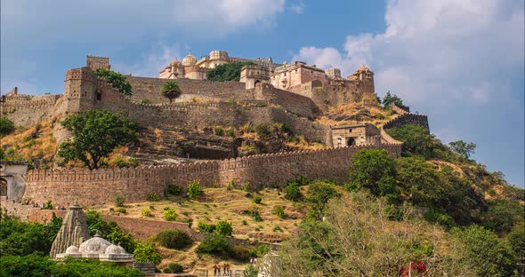 Kumbhalgarh Fort Timelapse India alt