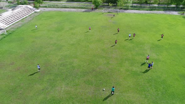 Soccer Match from Above