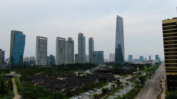 Incheon Songdo Central Park Hanok Building