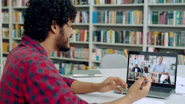 Guy Student Studying Remotely alt