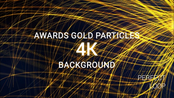 Awards Gold Particles 4k