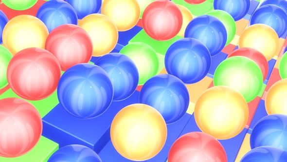 Colored Balls And Cubes