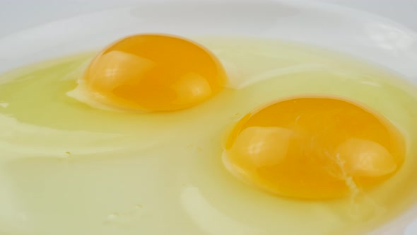 Close up of egg yolk