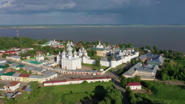 Aerial view of Rostov Kremlin, Russia