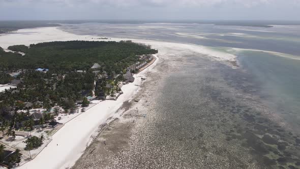 Zanzibar Tanzania  Low Tide in the Ocean Near the Shore alt