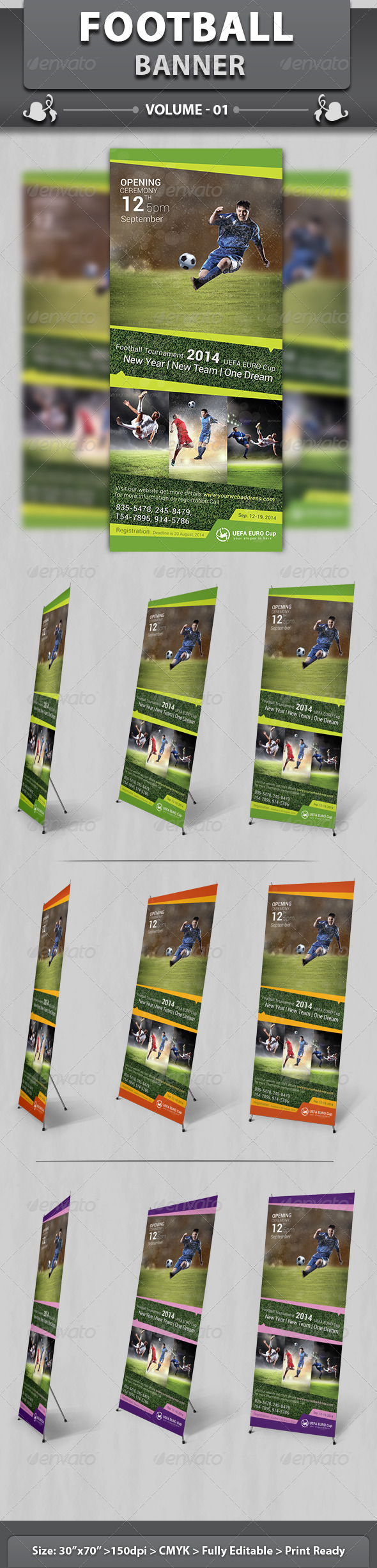 Sports Business Banner | Volume 1 - Signage Print Templates