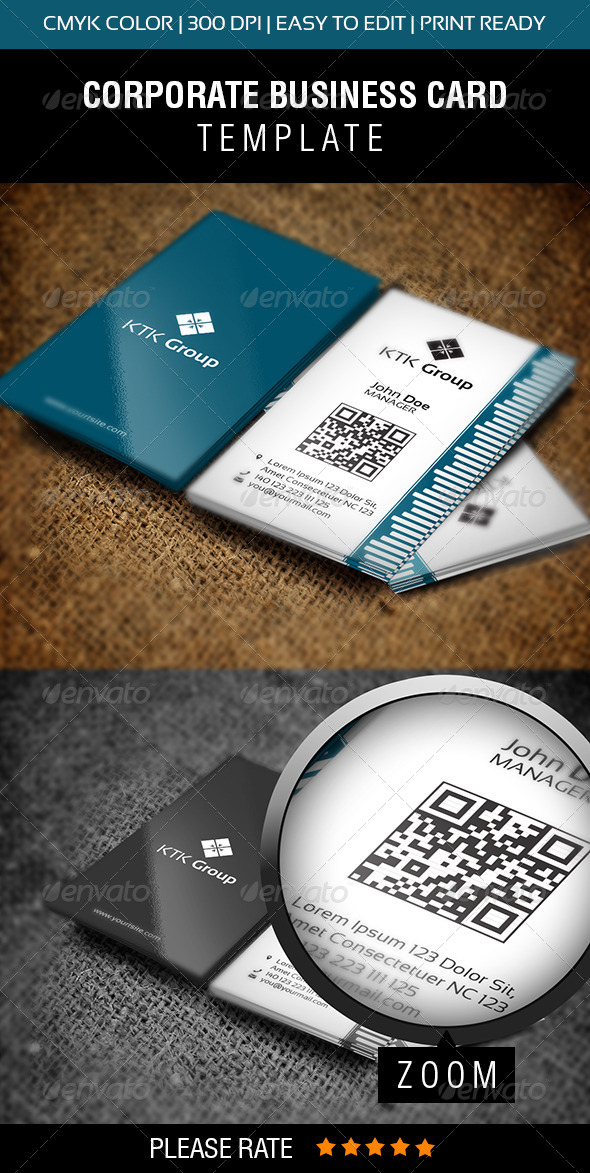 KTK Group Business Card - Corporate Business Cards