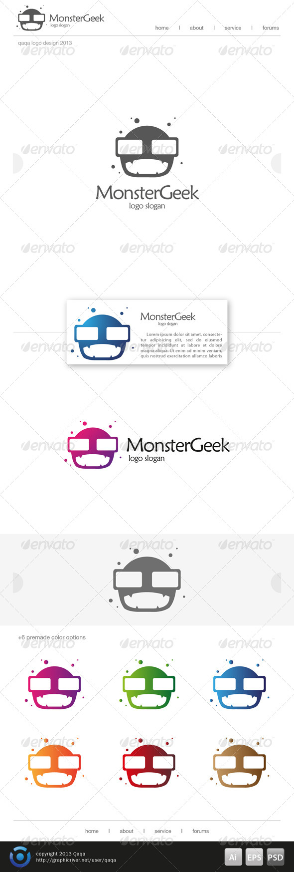 Monster Geek Logo - Logo Templates