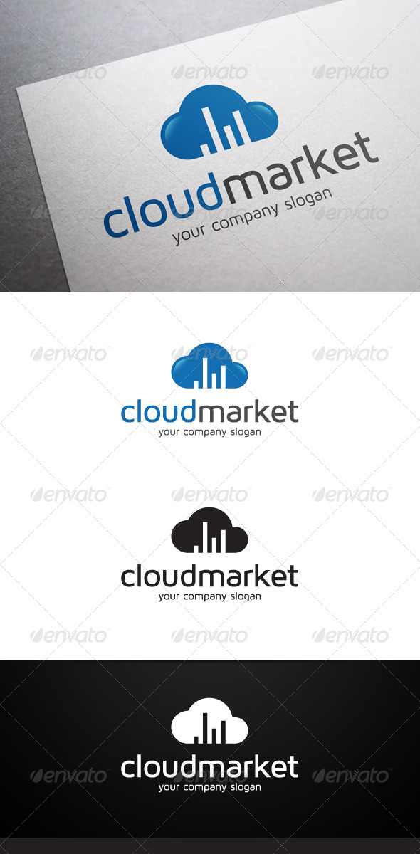 Cloud Market Logo - Symbols Logo Templates