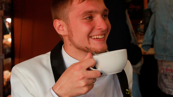 Man Drinking Tea