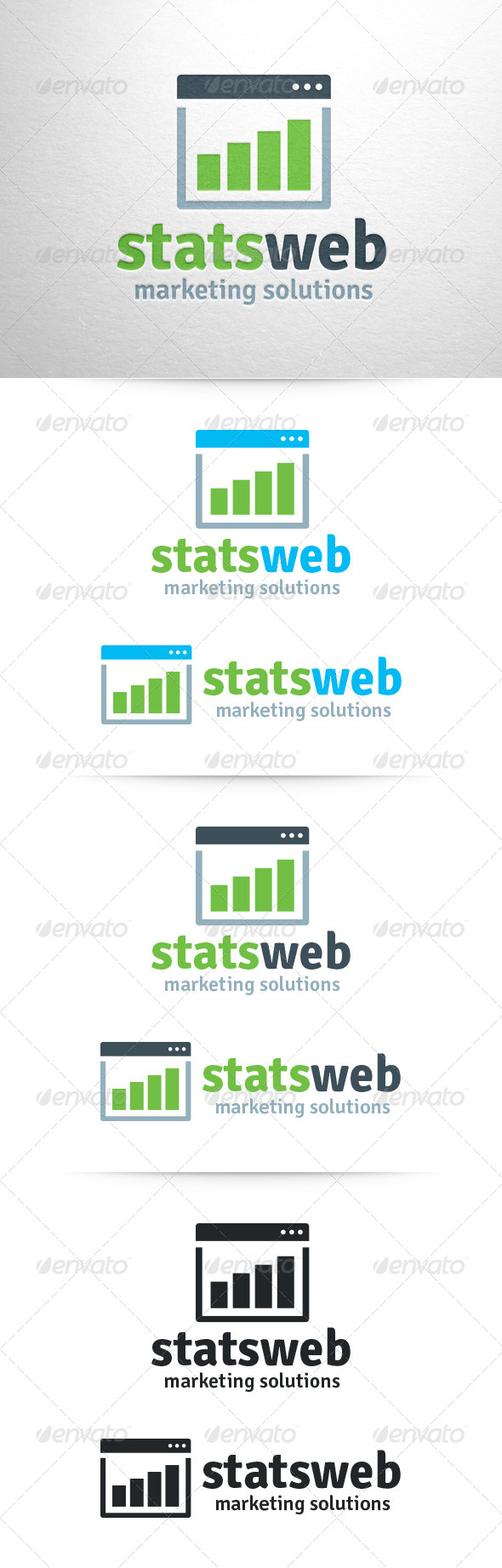 Stats Web Logo Template - Abstract Logo Templates