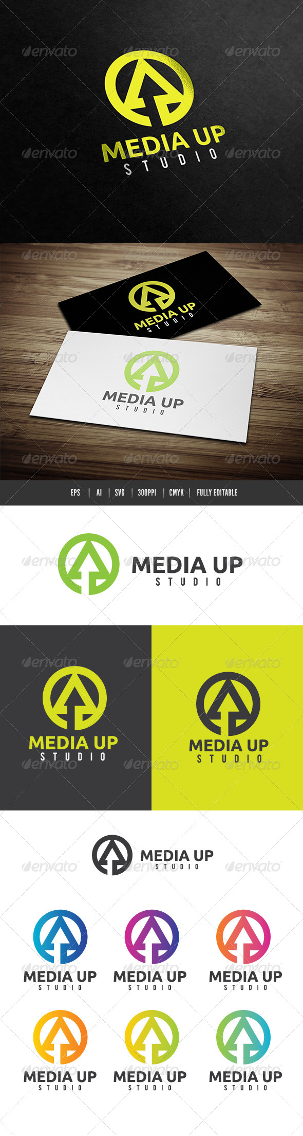 Media Up - Letters Logo Templates