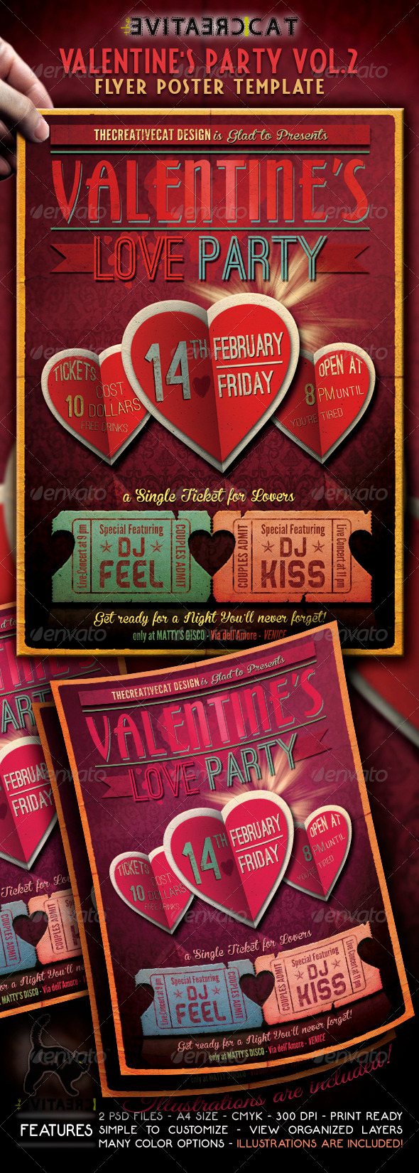 Valentine's Party Flyer/Poster Vol. 2 - Events Flyers