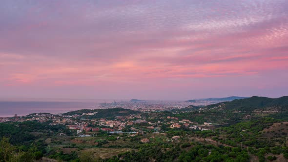 Summer Sunrise in Barcelona